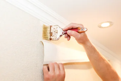 Pose de papier peint à Baron — revêtements muraux et toiles de verre